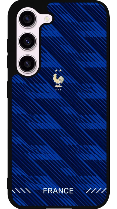 Coque Samsung Galaxy S23 FE - Silicone rigide noir Maillot de football France 2026 personnalisable