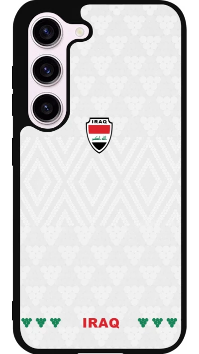 Coque Samsung Galaxy S23 FE - Silicone rigide noir Maillot de football Irak 2026 personnalisable
