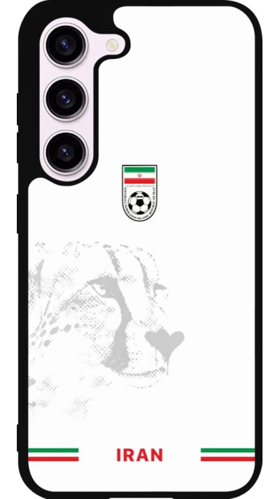 Coque Samsung Galaxy S23 FE - Silicone rigide noir Maillot de football Iran 2026 personnalisable
