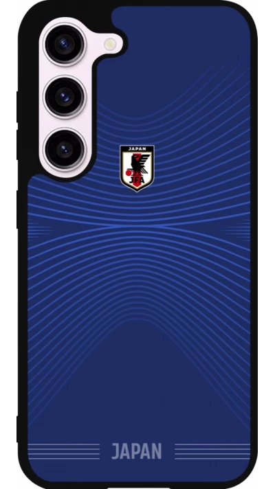 Coque Samsung Galaxy S23 FE - Silicone rigide noir Maillot de football Japon 2026 personnalisable