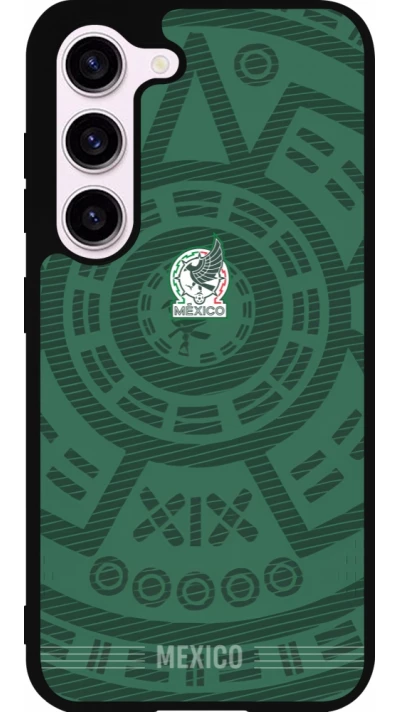 Coque Samsung Galaxy S23 FE - Silicone rigide noir Maillot de football Mexique 2026 personnalisable