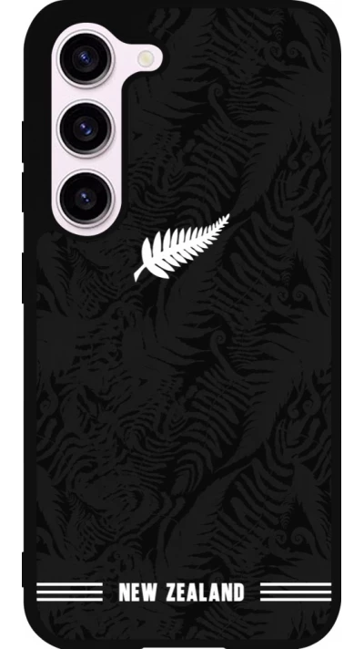 Coque Samsung Galaxy S23 FE - Silicone rigide noir Maillot de football Nouvelle-Zélande 2026 personnalisable