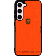Coque Samsung Galaxy S23 FE - Silicone rigide noir Maillot de football Pays-Bas 2026 personnalisable
