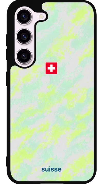 Coque Samsung Galaxy S23 FE - Silicone rigide noir Maillot de football Suisse Away 2026 personnalisable