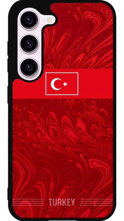 Coque Samsung Galaxy S23 FE - Silicone rigide noir Maillot de football Turquie 2026 personnalisable