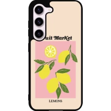 Coque Samsung Galaxy S23 FE - Silicone rigide noir Fruit market lemons 2026