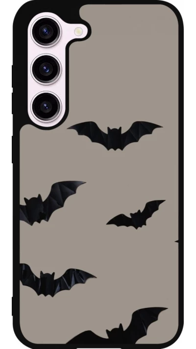 Coque Samsung Galaxy S23 FE - Silicone rigide noir Halloween 2026 Bats