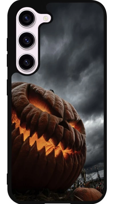 Coque Samsung Galaxy S23 FE - Silicone rigide noir Halloween 2026 The Wicked Pumpkin