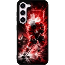Coque Samsung Galaxy S23 FE - Silicone rigide noir Hockey World Championship Player