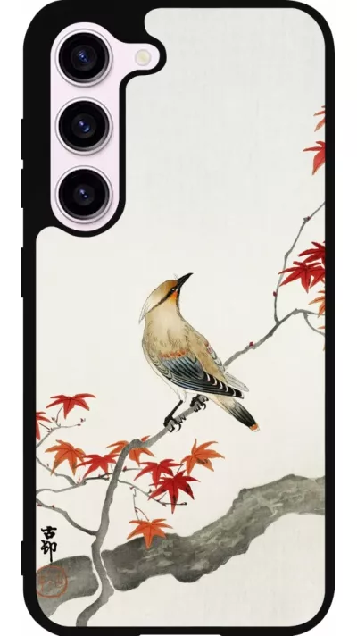 Coque Samsung Galaxy S23 FE - Silicone rigide noir Japanese Bird