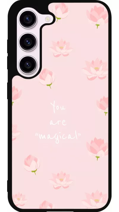 Coque Samsung Galaxy S23 FE - Silicone rigide noir Mom 2023 your are magical