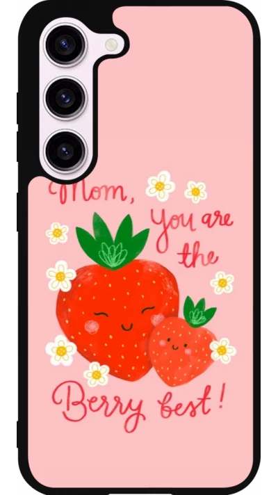 Samsung Galaxy S23 FE Case Hülle - Silikon schwarz Mom 2026 Berry best
