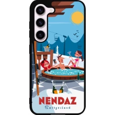 Coque Samsung Galaxy S23 FE - Silicone rigide noir Nendaz Mountain Jacuzzi