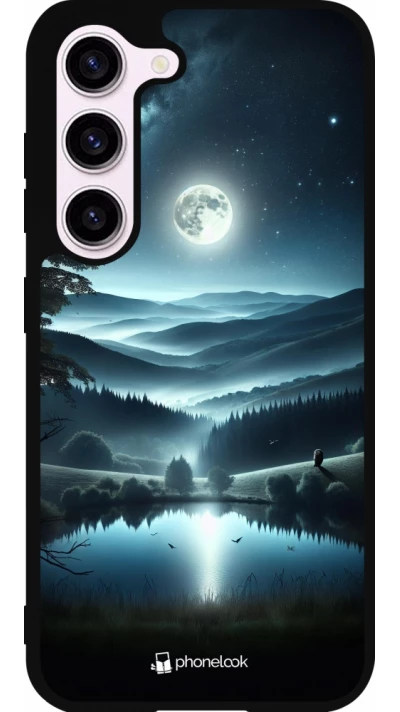 Coque Samsung Galaxy S23 FE - Silicone rigide noir Night Sky View