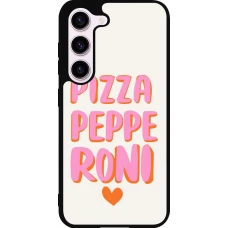 Coque Samsung Galaxy S23 FE - Silicone rigide noir Pizza pepperoni 2026