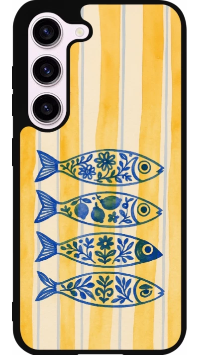Coque Samsung Galaxy S23 FE - Silicone rigide noir Portuguese fish 2026