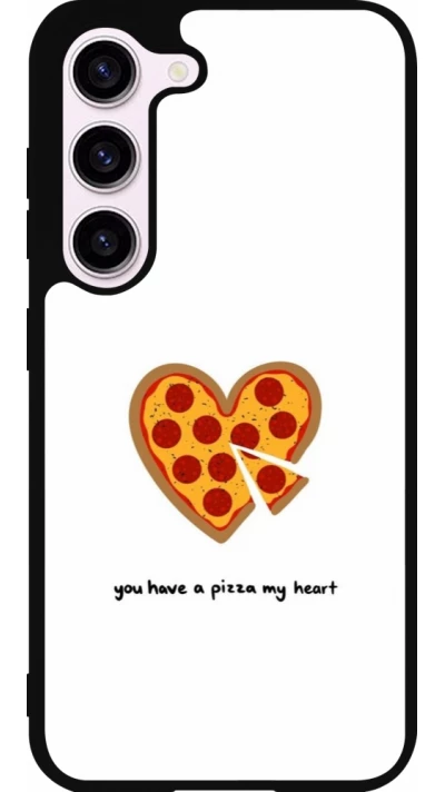 Coque Samsung Galaxy S23 FE - Silicone rigide noir Saint Valentines Day 26 You have my pizza heart