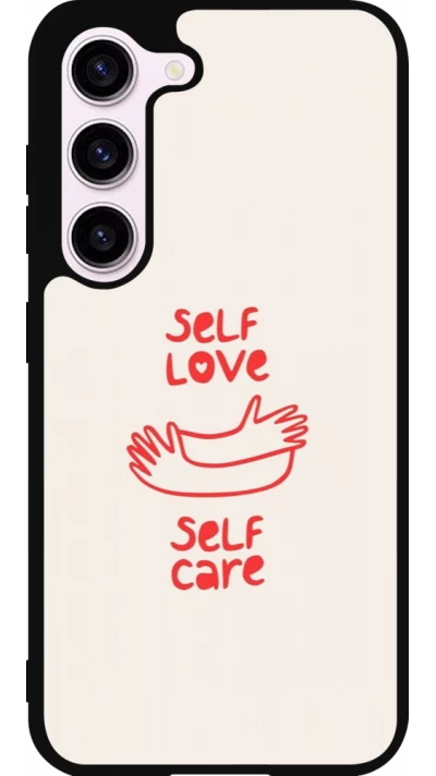 Coque Samsung Galaxy S23 FE - Silicone rigide noir Saint Valentines Day 26 Self love self care