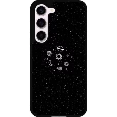 Samsung Galaxy S23 FE Case Hülle - Silikon schwarz Space Doodle