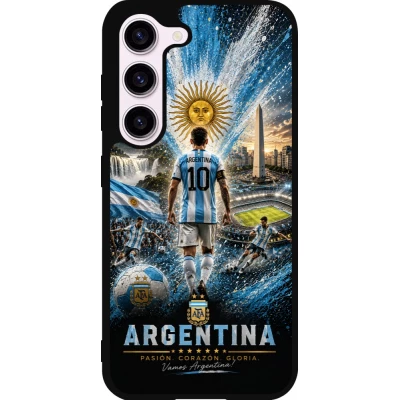 Samsung Galaxy S23 FE Case Hülle - Silikon schwarz Fussball Argentinien splash 2026