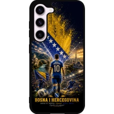 Coque Samsung Galaxy S23 FE - Silicone rigide noir Football Bosnie-Herzégovine splash 2026