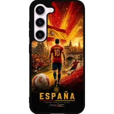 Coque Samsung Galaxy S23 FE - Silicone rigide noir Football Espagne splash 2026