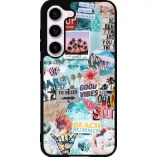 Coque Samsung Galaxy S23 FE - Silicone rigide noir Summer 20 collage