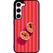 Coque Samsung Galaxy S23 FE - Silicone rigide noir Passion fruit Summer 2026