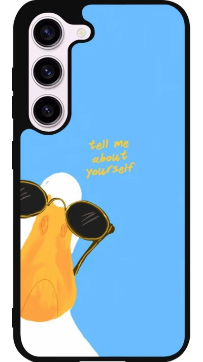 Coque Samsung Galaxy S23 FE - Silicone rigide noir Tell me about yourself Summer 2026