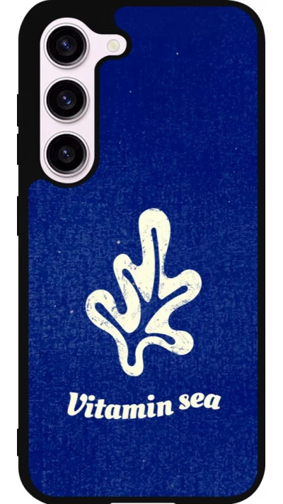 Coque Samsung Galaxy S23 FE - Silicone rigide noir Vitamin sea Summer 2026