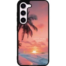 Coque Samsung Galaxy S23 FE - Silicone rigide noir Watch more sunsets Summer 2026