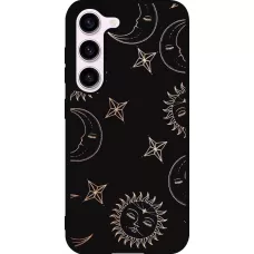 Coque Samsung Galaxy S23 FE - Silicone rigide noir Suns and Moons