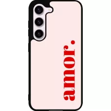Coque Samsung Galaxy S23 FE - Silicone rigide noir Valentine 2024 amor