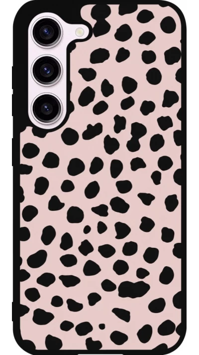 Coque Samsung Galaxy S23 FE - Silicone rigide noir Wild Leopard Pink