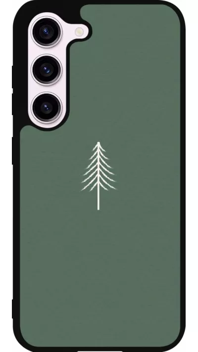 Coque Samsung Galaxy S23 FE - Silicone rigide noir Christmas 22 minimalist tree