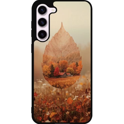 Coque Samsung Galaxy S23+ - Silicone rigide noir Autumn 26 Autumn leaf