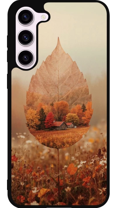 Coque Samsung Galaxy S23+ - Silicone rigide noir Autumn 26 Autumn leaf