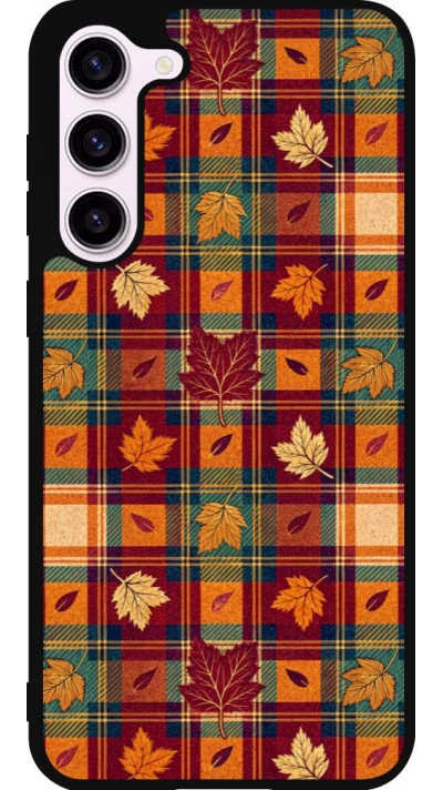 Coque Samsung Galaxy S23+ - Silicone rigide noir Autumn 26 Autumn pattern