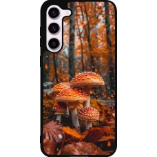Coque Samsung Galaxy S23+ - Silicone rigide noir Autumn 26 Mushrooms in the woods