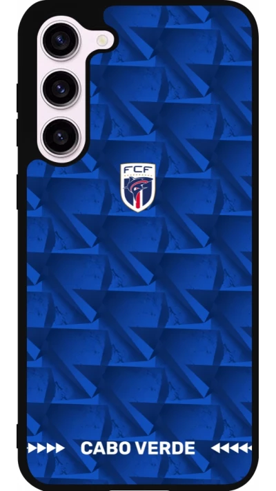Samsung Galaxy S23+ Case Hülle - Silikon schwarz Kap Verde 2026 personalisierbares Fussballtrikot