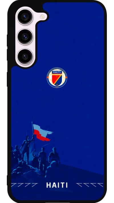 Coque Samsung Galaxy S23+ - Silicone rigide noir Maillot de football Haiti 2026 personnalisable