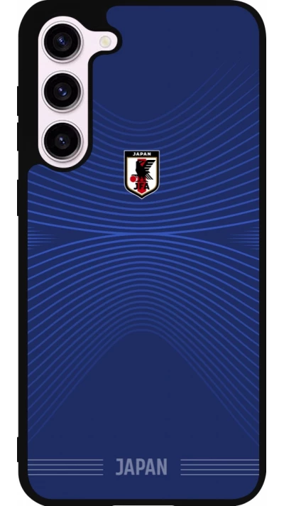 Coque Samsung Galaxy S23+ - Silicone rigide noir Maillot de football Japon 2026 personnalisable