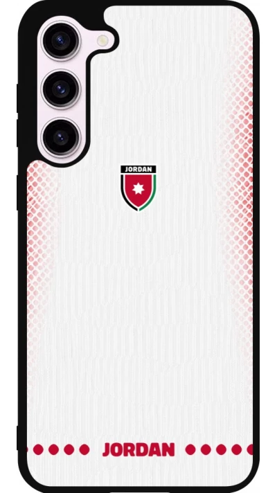 Coque Samsung Galaxy S23+ - Silicone rigide noir Maillot de football Jordanie 2026 personnalisable