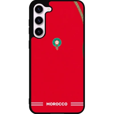 Samsung Galaxy S23+ Case Hülle - Silikon schwarz Marokko 2026 personalisierbares Fussballtrikot