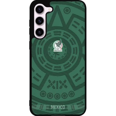 Samsung Galaxy S23+ Case Hülle - Silikon schwarz Mexiko 2026 personalisierbares Fussballtrikot