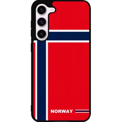 Samsung Galaxy S23+ Case Hülle - Silikon schwarz Norwegen 2026 personalisierbares Fussballtrikot