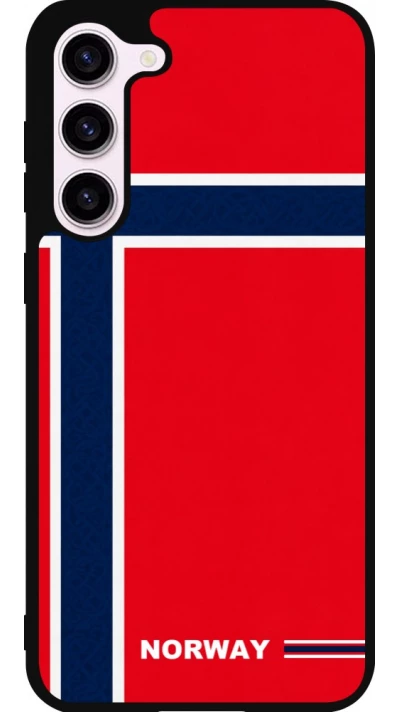 Samsung Galaxy S23+ Case Hülle - Silikon schwarz Norwegen 2026 personalisierbares Fussballtrikot