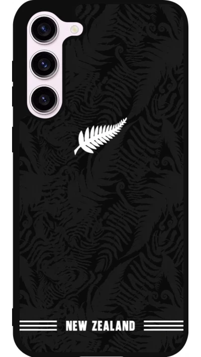 Samsung Galaxy S23+ Case Hülle - Silikon schwarz Neuseeland 2026 personalisierbares Fussballtrikot