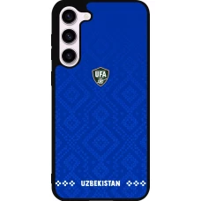 Coque Samsung Galaxy S23+ - Silicone rigide noir Maillot de football Ouzbékistan 2026 personnalisable