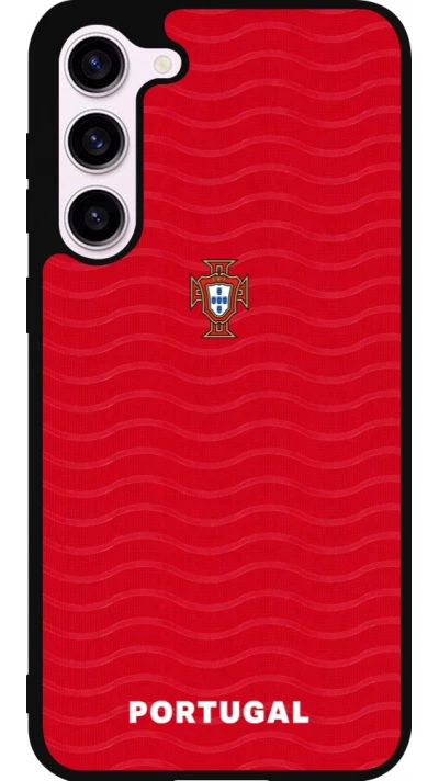 Samsung Galaxy S23+ Case Hülle - Silikon schwarz Portugal 2026 personalisierbares Fussballtrikot